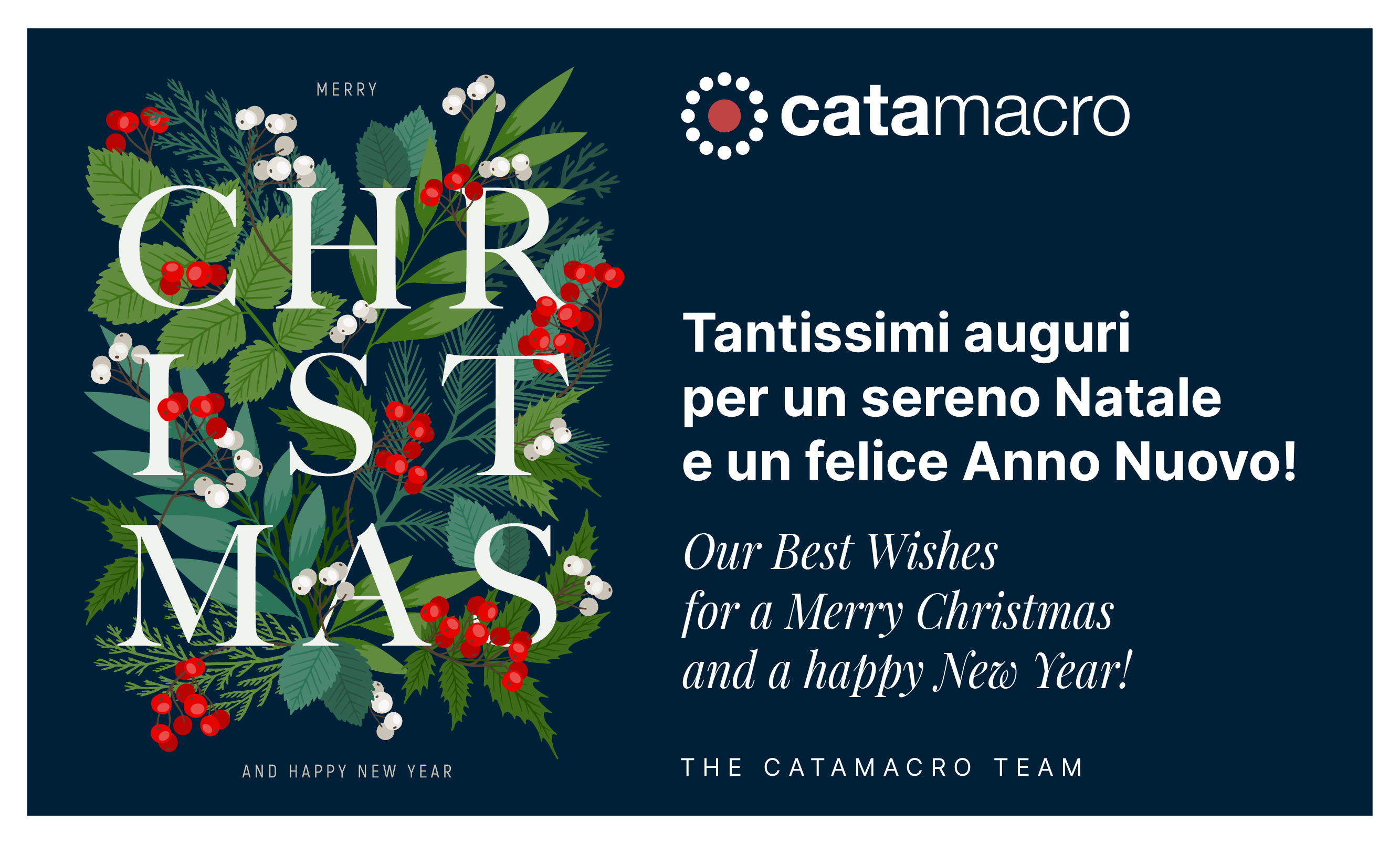 Buone Feste! Chiusura Catamacro